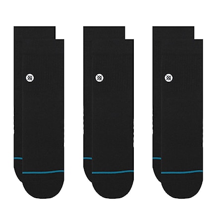 Ponožky Stance Icon Quarter 3 pack black - 1