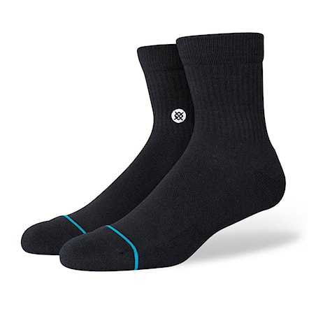 Socks Stance Icon Quarter 3 pack black - 2