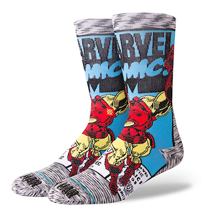 Ponožky Stance Iron Man Comic grey 2018 - 1