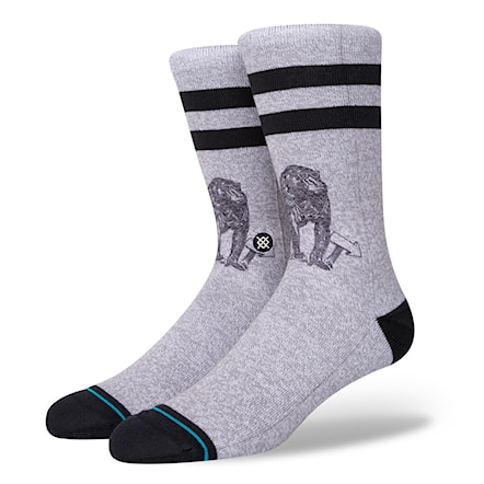 Ponožky Stance Monkey Tourist heather grey 2021 - 1