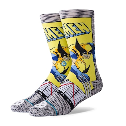 Ponožky Stance Wolverine Comic grey 2019 - 1