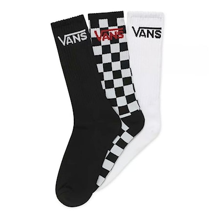 Ponožky Vans Classic Crew black/checkerboard 2023 - 1
