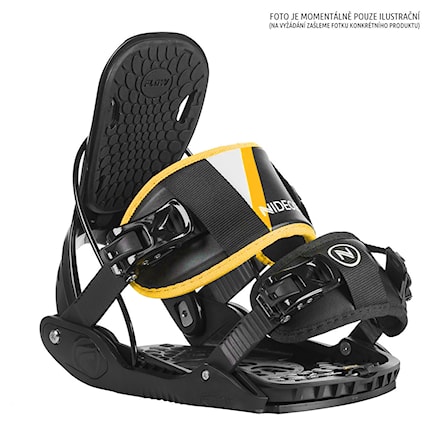 Vázání na snowboard Nidecker Rental black/yellow 2020 - 1