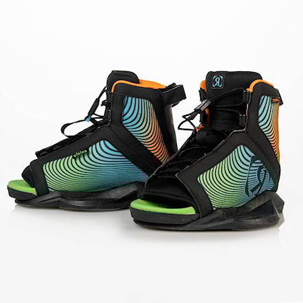 Vázání na wakeboard Ronix Vision Boys black/orange/green 2020 - 1