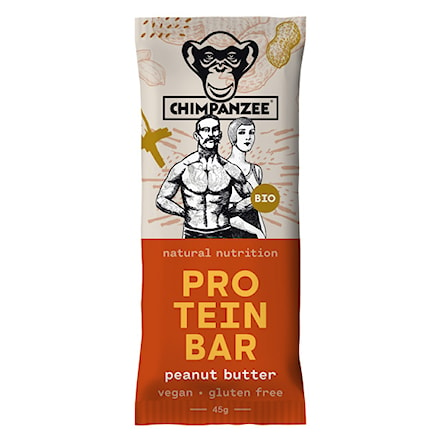 Energy Bar Chimpanzee Organic Protein Bar Peanut Butter - 1