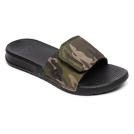 Slide Sandals Quiksilver Bright Coast Adjust Youth green/brown/black 2020 - 1