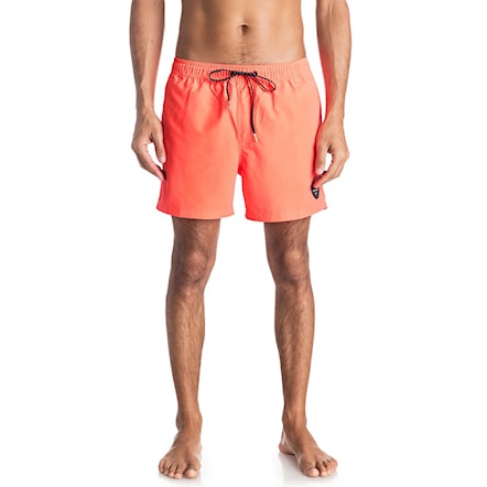 Plavky Quiksilver Everyday Solid Volley 15 fiery coral 2017 - 1