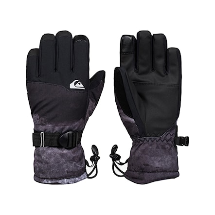 Snowboard Gloves Quiksilver Mission Youth black matte painting 2020 - 1