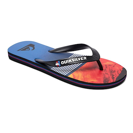 Flip-flops Quiksilver Molokai Lava Division black/red/blue 2018 - 1