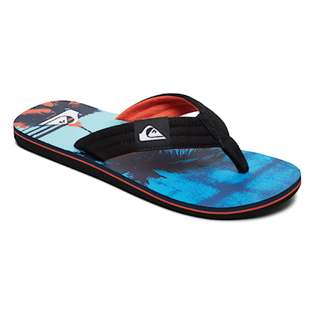 Flip-flops Quiksilver Molokai Layback black/orange/blue 2019 - 1