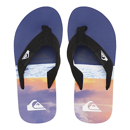 Flip-flops Quiksilver Molokai Layback Youth blue/blue/orange 2021 - 1