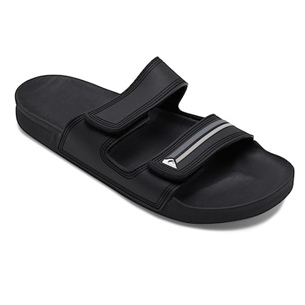 Slide Sandals Quiksilver Rivi Double Adjust black/grey/black 2024 - 1