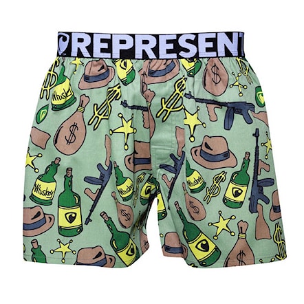 Boxer Shorts Represent Mike Prohibiton green - 1
