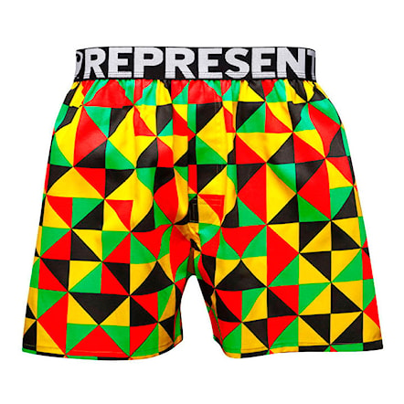 Boxer Shorts Represent Mike Triangles rasta - 1