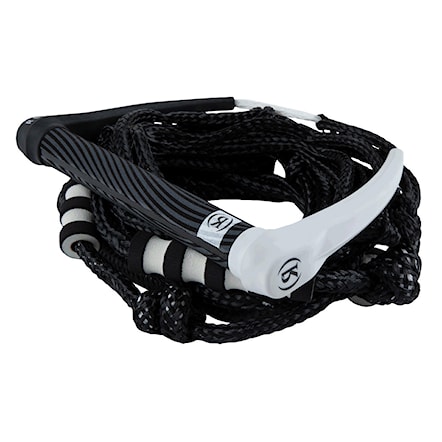 Wakeboard Handle Ronix Silicone Bungee Surf Rope black/white 2022 - 1