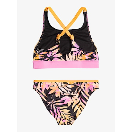 Swimwear Roxy Active Joy Crop Top Set anthracite zebra jungle girl 2023 - 2