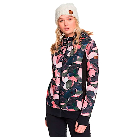 Technical Hoodie Roxy Frost Printed living coral plumes 2020 - 1