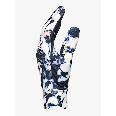 Snowboard Gloves Roxy Hydrosmart Liner true black black flowers 2023 - 2