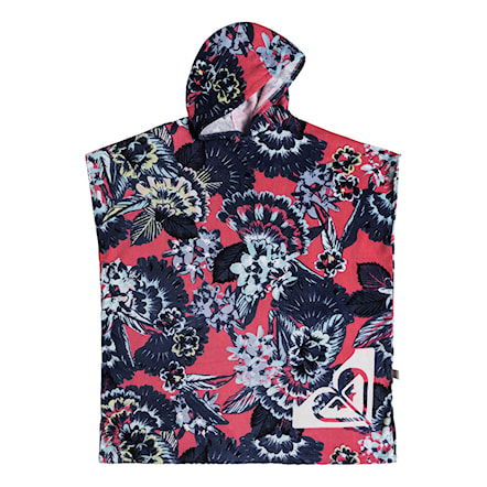 Poncho Roxy Pass This On Printed rouge red mahna mahna - 1