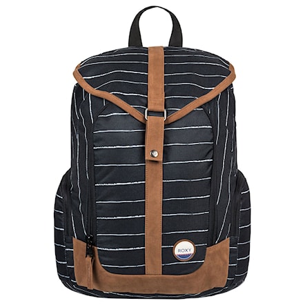 Backpack Roxy Ready To Win anthracite pencil stripe 2017 - 1