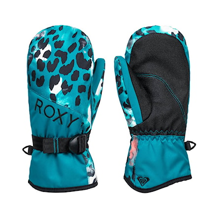 Snowboard Gloves Roxy Roxy Jetty Girl Mitt ocean depths leopold 2021 - 1