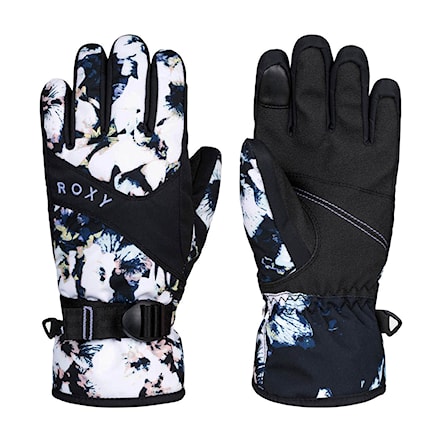 Snowboard Gloves Roxy Roxy Jetty Girl true black black flowers 2023 - 1