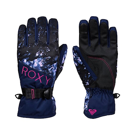 Rękawice snowboardowe Roxy Roxy Jetty medieval blue sparkles 2020 - 1