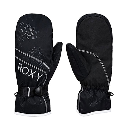 true Zezula Gloves Roxy | Jetty Snowboard Solid black Snowboard Mitt Roxy