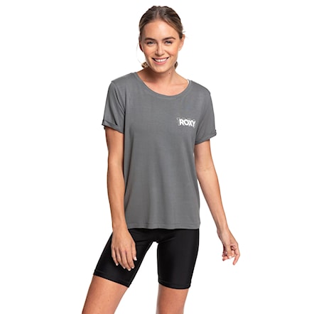 Fitness T-shirt Roxy Simple Little Song smoked pearl 2020 - 1