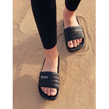 Slide Sandals Roxy Slippy Wp black/m gold 2024 - 5