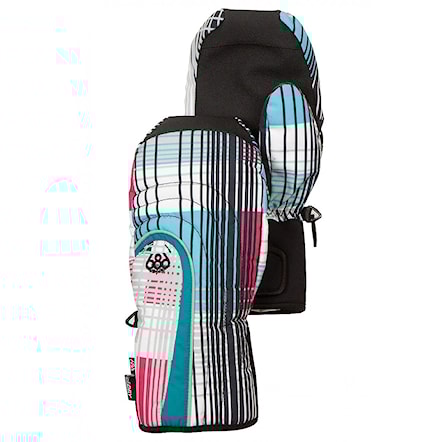 Snowboard Gloves 686 Echo Mitt turquoise plaid 2013 - 1