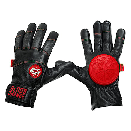 Longboard Gloves Blood Orange Slide Leather black 2016 - 1