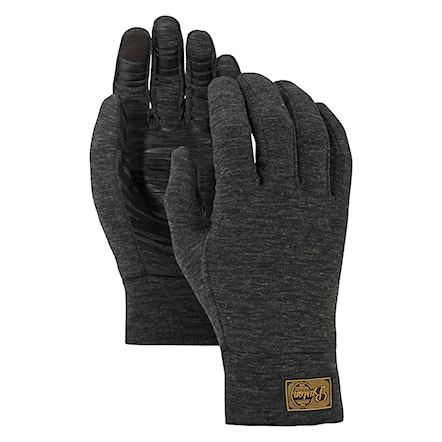 Snowboard Gloves Burton Dr Wool Liner true black heather 2022 - 1