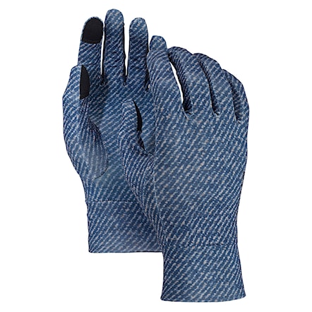 Snowboard Gloves Burton Touchscreen Liner mood indigo twill 2019 - 1