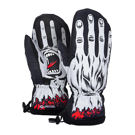 Snowboard Gloves Celtek Bitten By A Mitten sc screaming hand 2017 - 1
