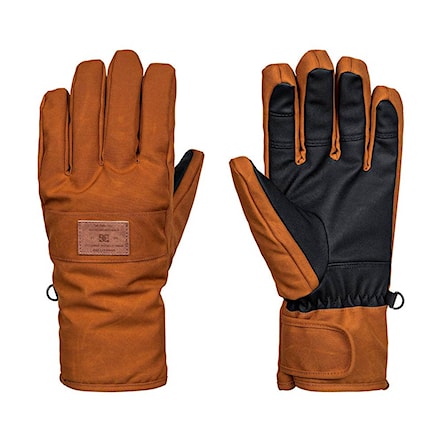 Snowboard Gloves DC Franchise Se leather brown 2018 - 1