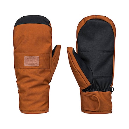 Snowboard Gloves DC Franchise Se Mitt leather brown 2018 - 1