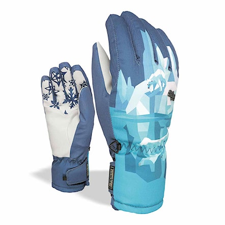 Snowboard Gloves Level Bliss Coral light blue 2018 - 1