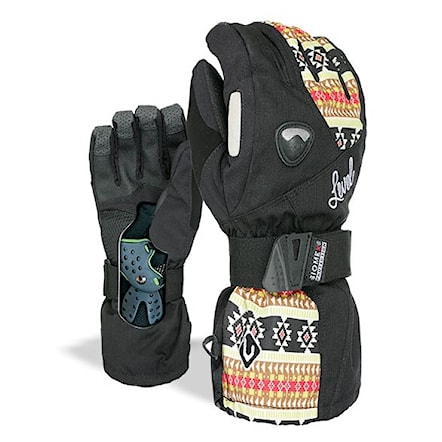 Snowboard Gloves Level Wms Butterfly black/yellow 2017 - 1
