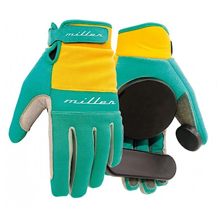 Longboard Gloves Miller Freeride turquoise 2017 - 1