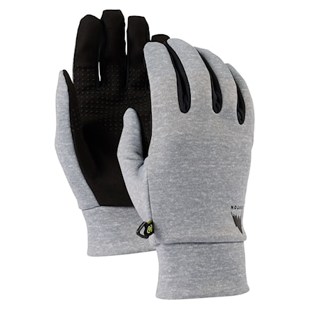 Snowboard Gloves Burton Touch N Go Liner grey heather 2025 - 1