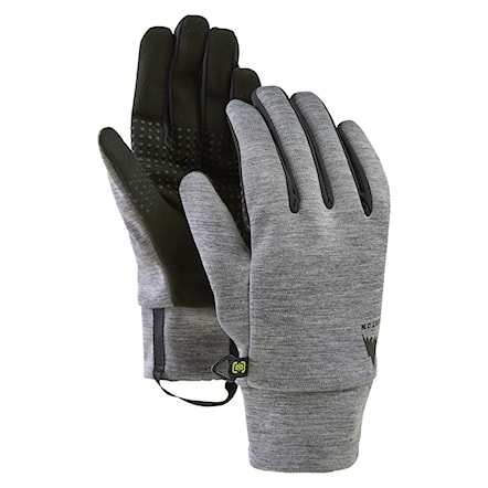 Snowboard Gloves Burton Wms Touch N Go Liner grey heather 2026 - 1