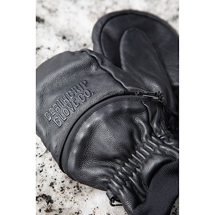 Rukavice na snowboard Deathgrip Ghoul Mitt Leather black 2026 - 4