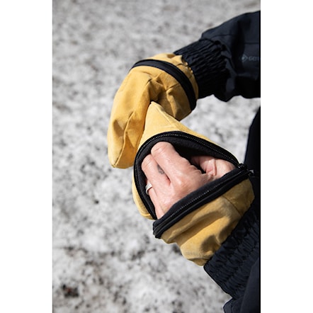 Rukavice na snowboard Deathgrip Ghoul Mitt Leather tan 2026 - 4