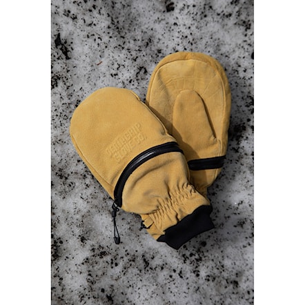 Rukavice na snowboard Deathgrip Ghoul Mitt Leather tan 2026 - 8