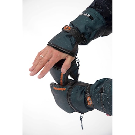 Rękawice snowboardowe Deathgrip Werewolf Mitt Long Cut forest 2026 - 3