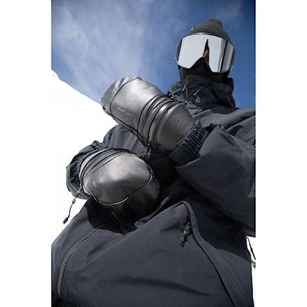 Rękawice snowboardowe Deathgrip Zombie Mitt Long Cut black 2026 - 3