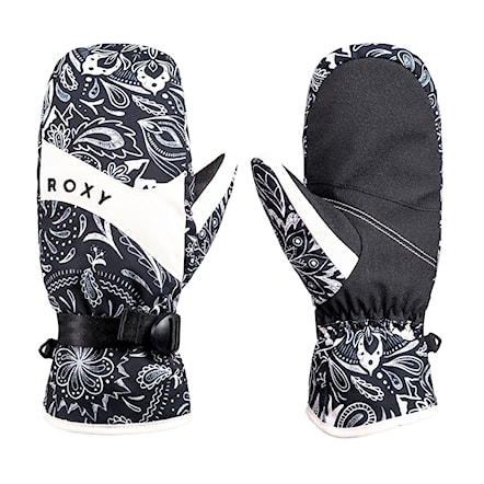 Snowboard Gloves Roxy Jetty Mitt true black bandanas 2025 - 1