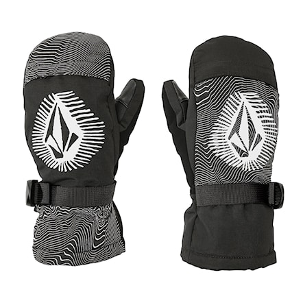 Snowboard Gloves Volcom Day Saver Youth Mitt black print 2025 - 1