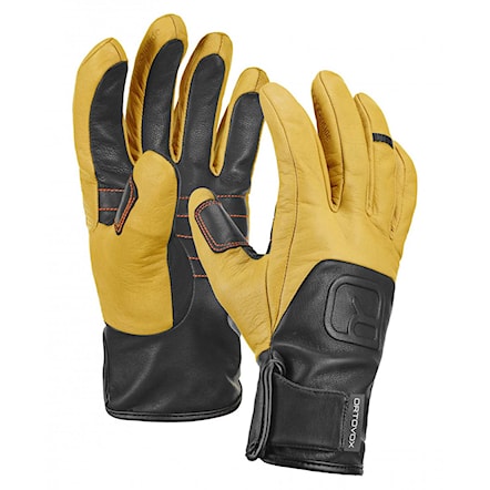 Rukavice na snowboard ORTOVOX Glove Pro Leather light brown 2016 - 1